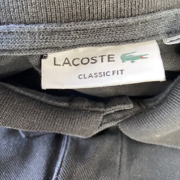 Lacoste Black Polo Shirt Classic Design - Picture 4 of 6